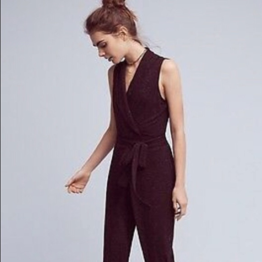 Anthropologie Wrap Front Jumpsuit